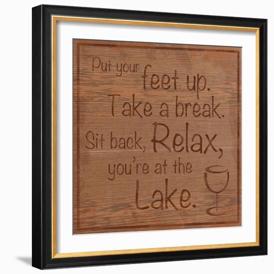 Relax Lake-Lauren Gibbons-Framed Premium Giclee Print