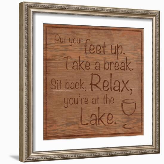 Relax Lake-Lauren Gibbons-Framed Art Print