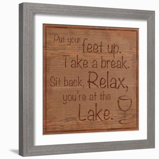 Relax Lake-Lauren Gibbons-Framed Art Print