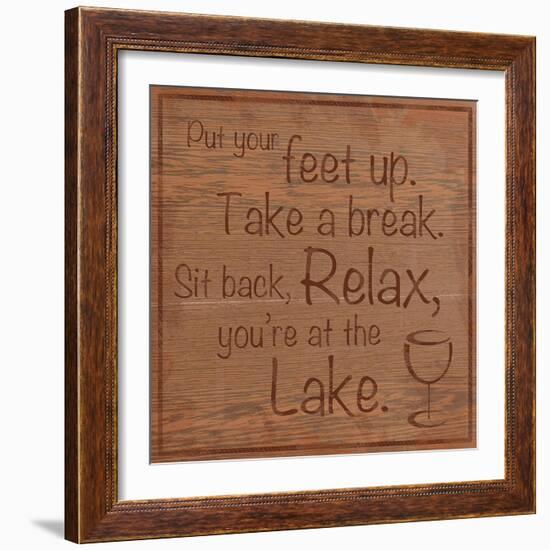 Relax Lake-Lauren Gibbons-Framed Art Print