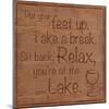 Relax Lake-Lauren Gibbons-Mounted Art Print