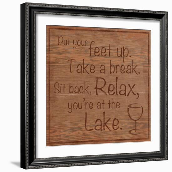 Relax Lake-Lauren Gibbons-Framed Art Print