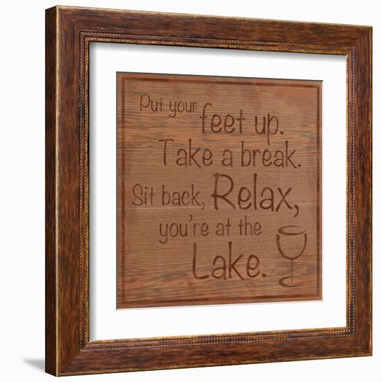 Relax Lake-Lauren Gibbons-Framed Art Print