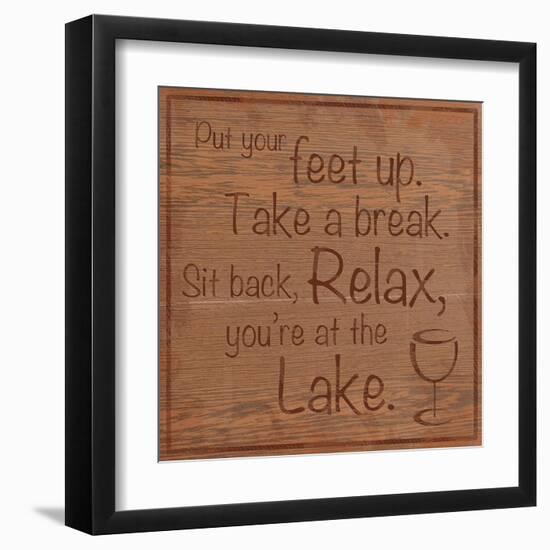 Relax Lake-Lauren Gibbons-Framed Art Print