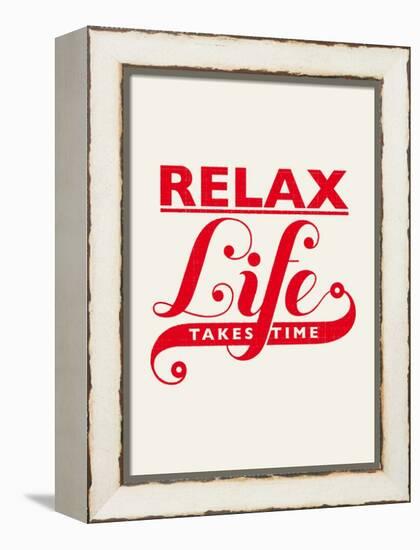 Relax, Life Takes Time-Hannes Beer-Framed Stretched Canvas