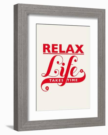 Relax, Life Takes Time-Hannes Beer-Framed Art Print