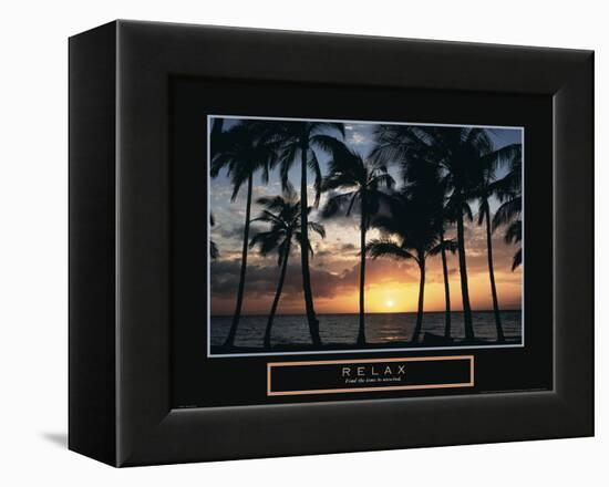 Relax - Palm Trees on Beach-Unknown Unknown-Framed Stretched Canvas