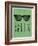 Relax Retro Sunglasses Art Poster Print-null-Framed Art Print