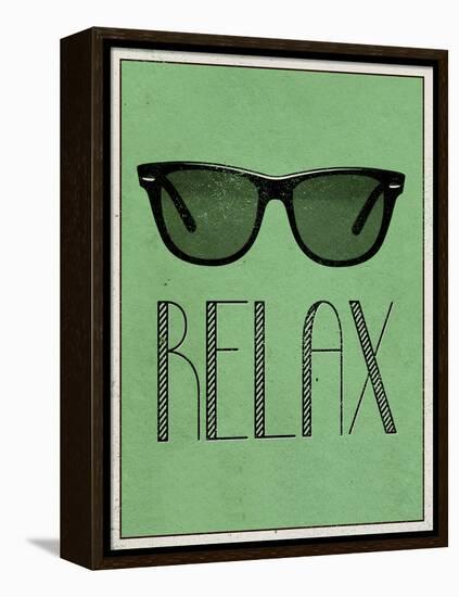 Relax Retro Sunglasses Art Poster Print-null-Framed Stretched Canvas