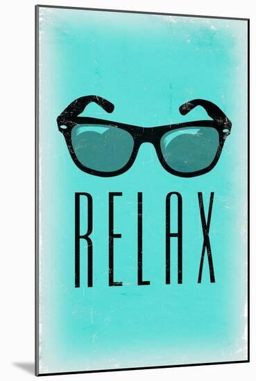Relax - Sunglasses-Lantern Press-Mounted Art Print