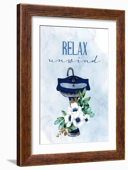 Relax Unwind Sink-Kimberly Allen-Framed Art Print