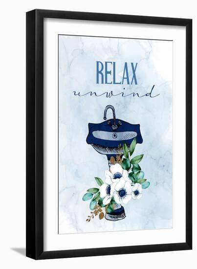 Relax Unwind Sink-Kimberly Allen-Framed Art Print