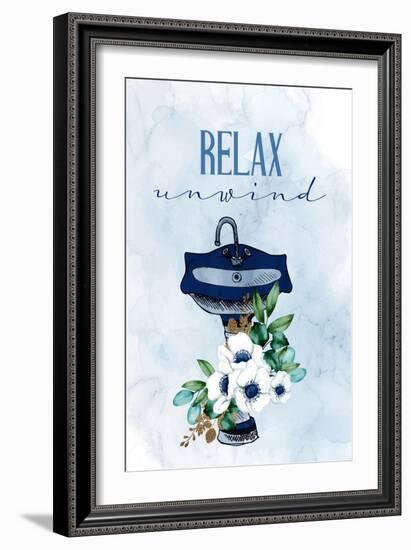 Relax Unwind Sink-Kimberly Allen-Framed Art Print