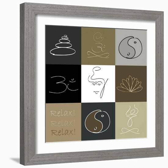 Relax!!!-Christine Ganz-Framed Premium Giclee Print