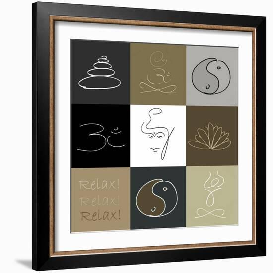 Relax!!!-Christine Ganz-Framed Premium Giclee Print