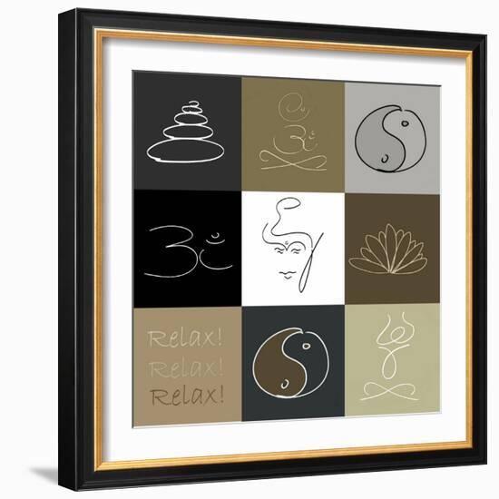 Relax!!!-Christine Ganz-Framed Premium Giclee Print