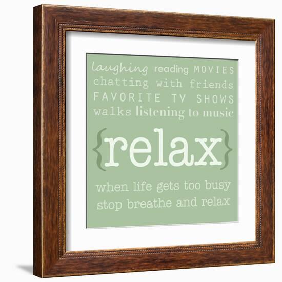 Relax-Anna Quach-Framed Art Print