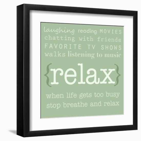 Relax-Anna Quach-Framed Art Print