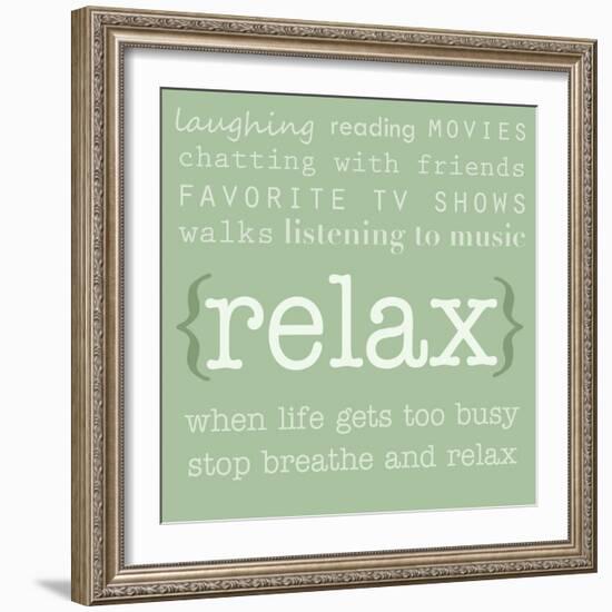 Relax-Anna Quach-Framed Art Print