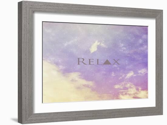 Relax-Vintage Skies-Framed Giclee Print