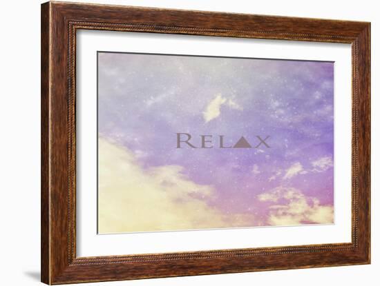 Relax-Vintage Skies-Framed Giclee Print