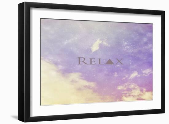 Relax-Vintage Skies-Framed Giclee Print