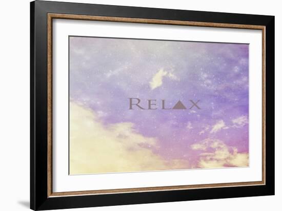 Relax-Vintage Skies-Framed Giclee Print