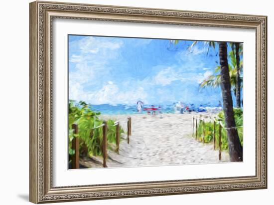 Relaxation - In the Style of Oil Painting-Philippe Hugonnard-Framed Giclee Print