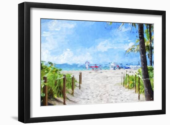 Relaxation - In the Style of Oil Painting-Philippe Hugonnard-Framed Giclee Print