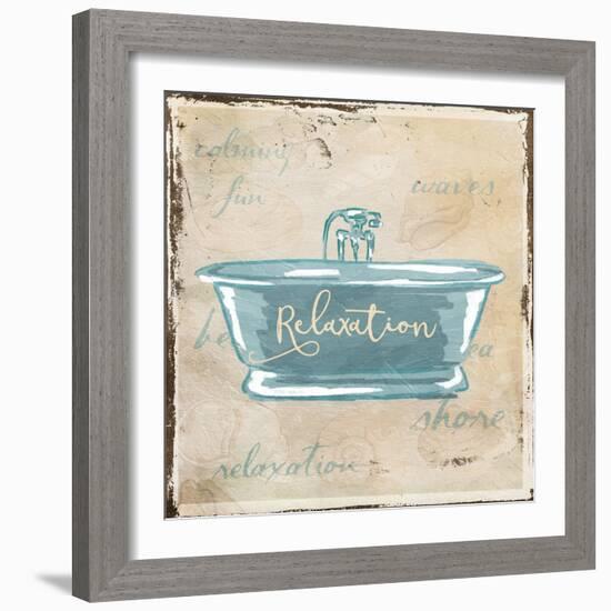 Relaxation Shells-Jace Grey-Framed Art Print