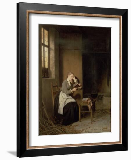 Relaxing After the Day's Work-Hubert Salentin-Framed Giclee Print