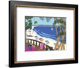 Relaxing At The Beach-Cindy Wider-Framed Giclee Print