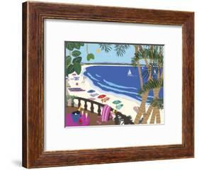 Relaxing At The Beach-Cindy Wider-Framed Giclee Print