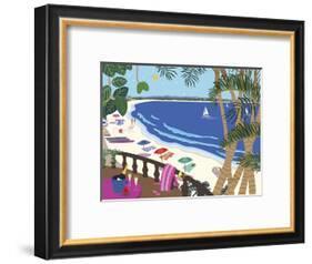 Relaxing At The Beach-Cindy Wider-Framed Giclee Print
