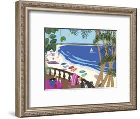 Relaxing At The Beach-Cindy Wider-Framed Giclee Print
