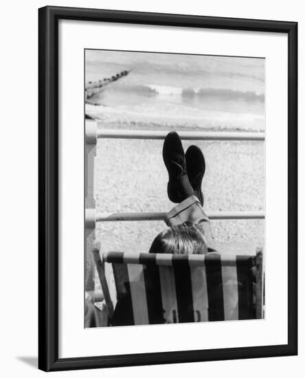 Relaxing in a Deckchair-null-Framed Photographic Print