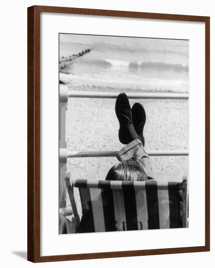 Relaxing in a Deckchair-null-Framed Photographic Print