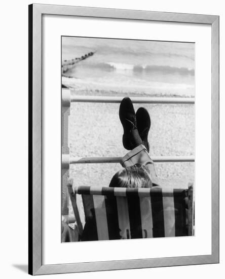 Relaxing in a Deckchair-null-Framed Photographic Print