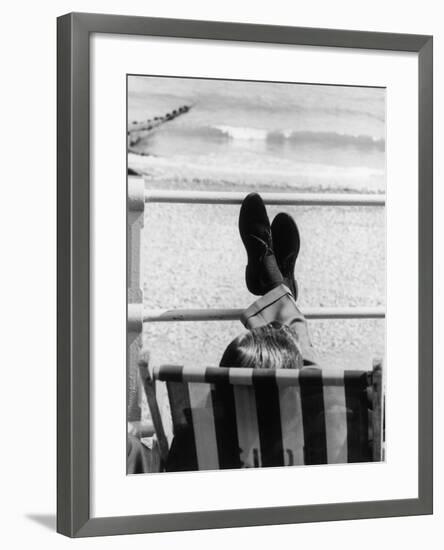 Relaxing in a Deckchair-null-Framed Photographic Print
