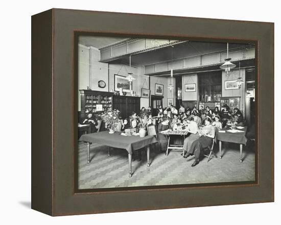 Relaxing in the Social Hall, Cosway Street Evening Institute for Women, London, 1914-null-Framed Premier Image Canvas