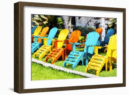 Relaxing - In the Style of Oil Painting-Philippe Hugonnard-Framed Giclee Print