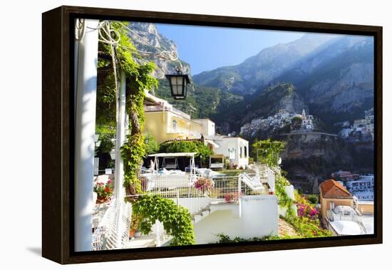 Relaxing Positano Morning, Italy-George Oze-Framed Premier Image Canvas