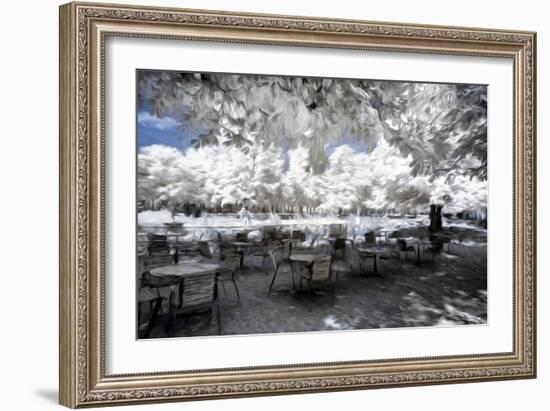 Relaxing Time in Paris - In the Style of Oil Painting-Philippe Hugonnard-Framed Giclee Print