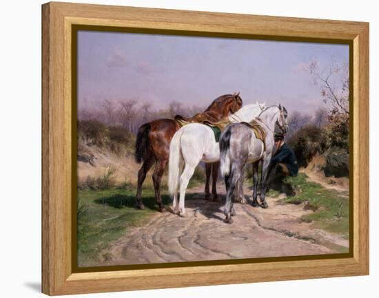 Relay Hunting, 1887-Rosa Bonheur-Framed Premier Image Canvas