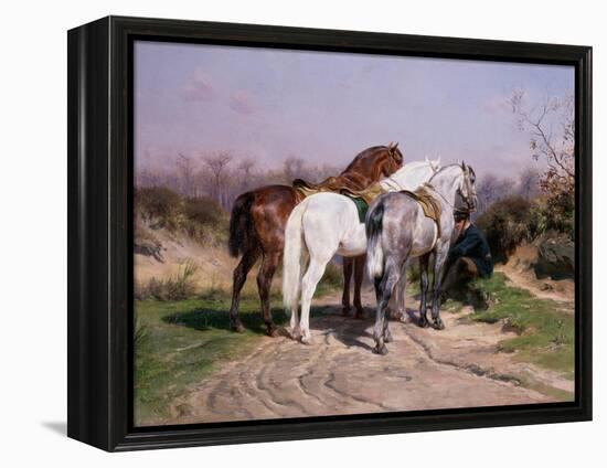 Relay Hunting, 1887-Rosa Bonheur-Framed Premier Image Canvas