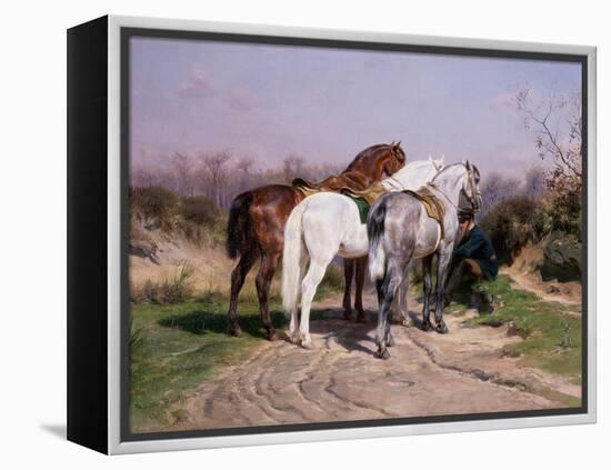 Relay Hunting, 1887-Rosa Bonheur-Framed Premier Image Canvas