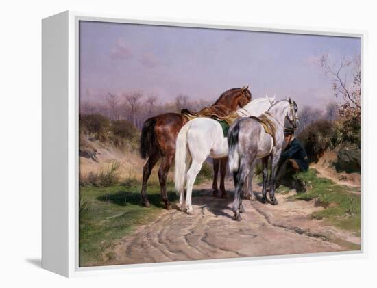 Relay Hunting, 1887-Rosa Bonheur-Framed Premier Image Canvas