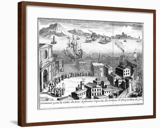 Release of Father Ephraim De Nevers from the Prisons of the Inquisition, Goa, C1650-null-Framed Giclee Print