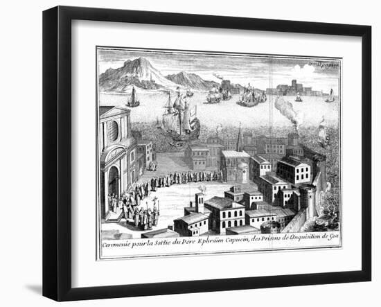 Release of Father Ephraim De Nevers from the Prisons of the Inquisition, Goa, C1650-null-Framed Giclee Print