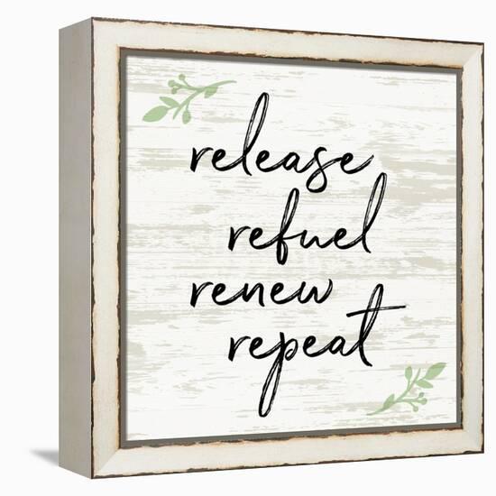 Release Refuel Renew Repeat-Anna Quach-Framed Stretched Canvas